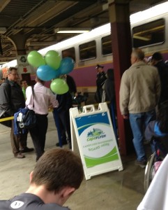 Waiting to board at South Station
